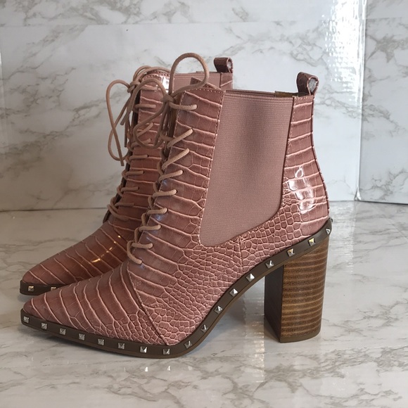 Charles By Charles David Debate studded chunky block heel Booties size 8 - Picture 2 of 11